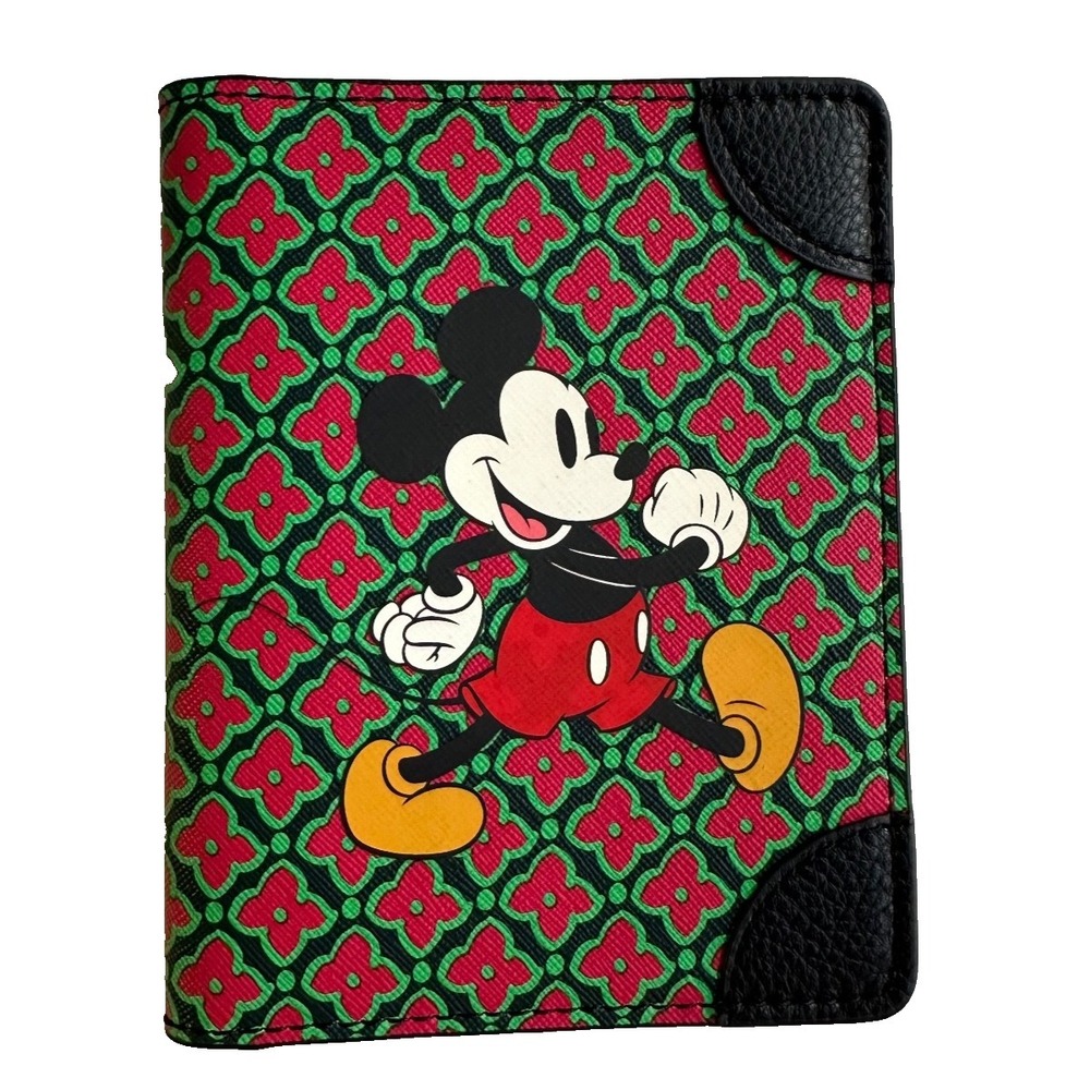 Vera Bradley Disney Mickey‎ Passport Cover NEW Silly Floral Travel Document Case